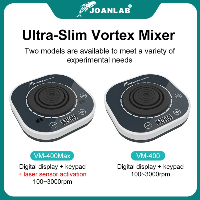 JOANLAB Vortex Mixer Laboratory Shaker Tattoo Pigment Nail Polish Liquid Ink Mixer 3000rpm VM-400Max