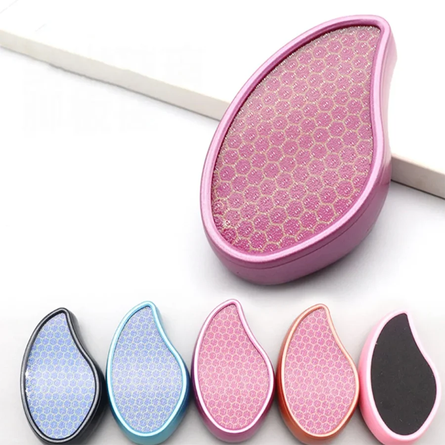 1 PC Premium NANO Glass Heel Scraper ฟุตอาบน้ําเท้า Scrubber Pedicure Dead Skin Remover อาบน้ํา Care CrystalTreat ผมเครื่องมือ