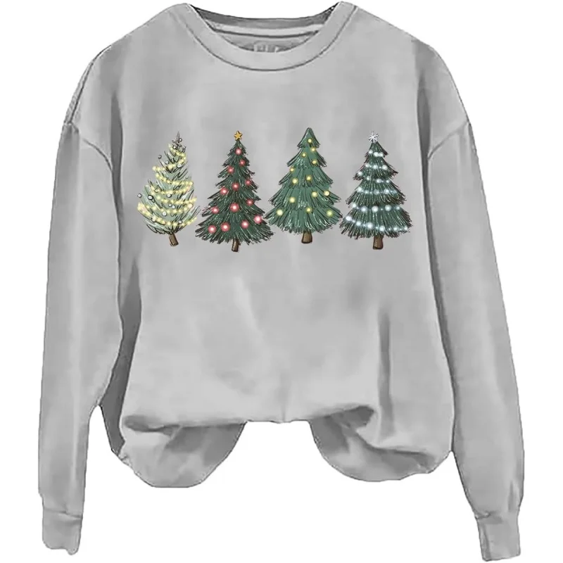 

Merry Christmas top casual long sleeve holiday hoodie