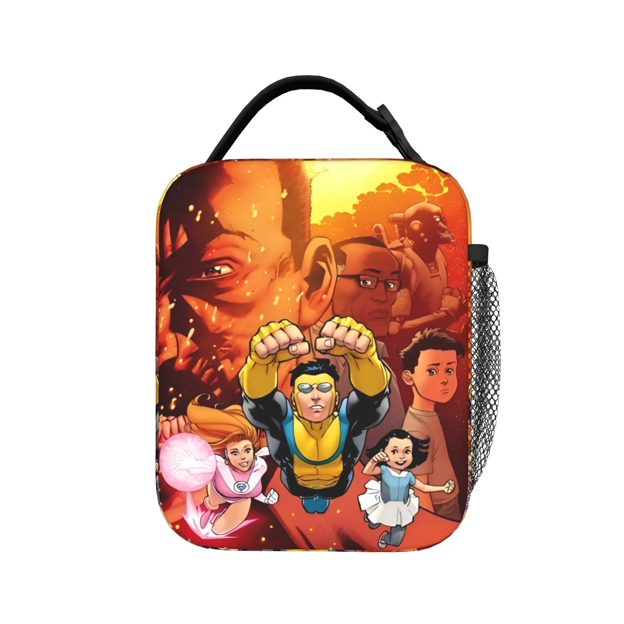 Invinci-bles Poster Insulated Lunch Bags Cooler Bag Reusable,Lunch Container Comics Large Tote Lunch Box Men Women Work  Picnic