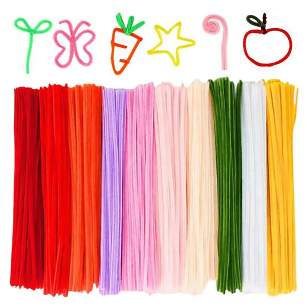 

Pipe Cleaners Craft Colorful Pipe Cleaners Set Bright Chenille Stems for Crafts Diy Flowers Kit with Instructions for Kids