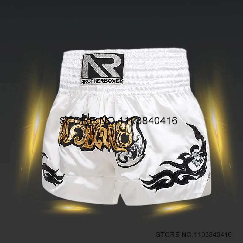 Shorts Men Women Kickboxing Adult Muay Thai Shorts Trendy Combat Martial Arts MMA Exercise Trunks Kids Gym Fitness Boxing Pants