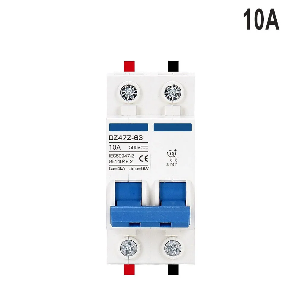 Solar Photovoltaic MCB DC 500V High Breaking Capacity of 4KA Essential for Household and Industrial DC Power Distribution