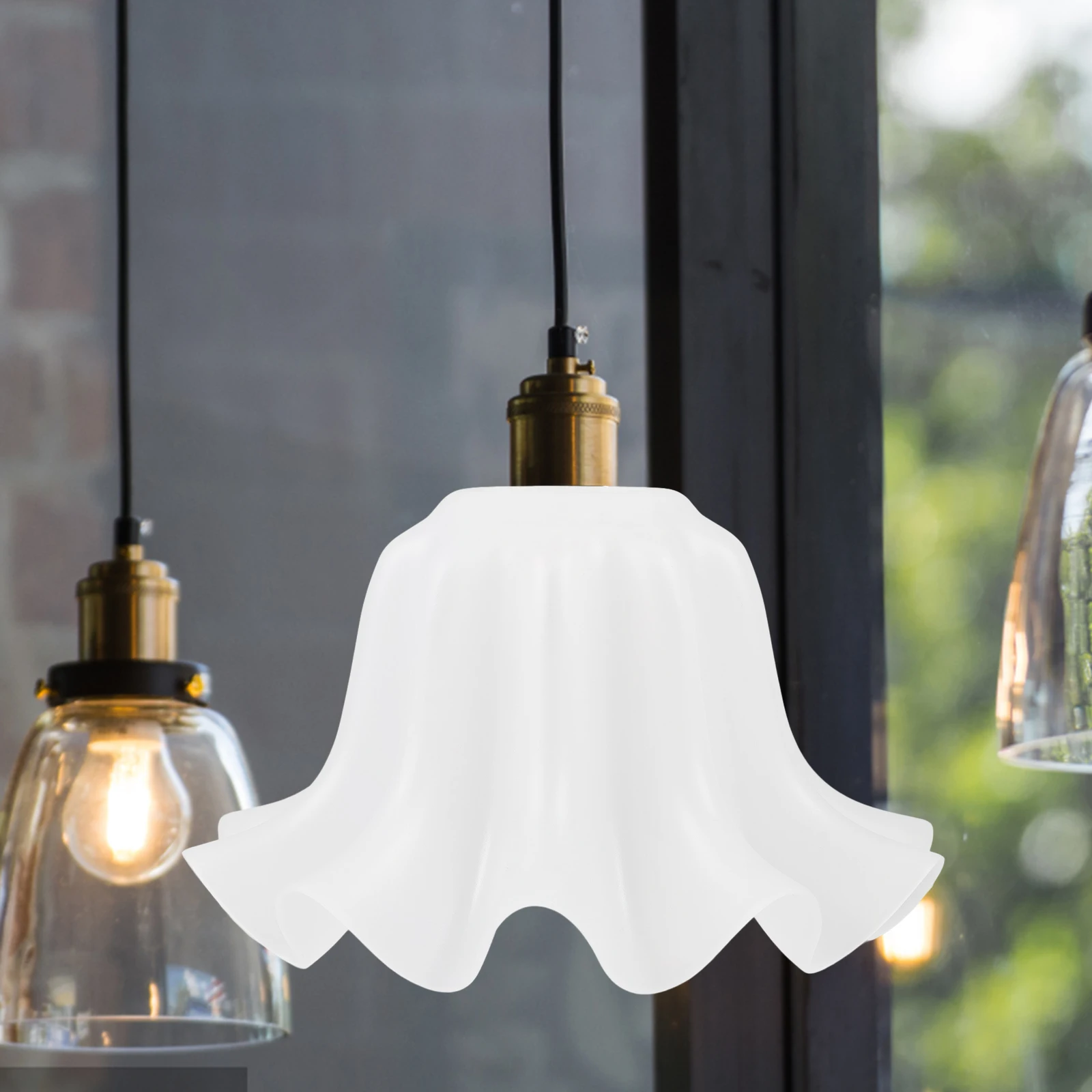 

Acrylic Flower Lamp Shade Decorative Ceiling Lamp Shade Replacement Hanging Light Cover Soft Warm Light for Living Room Bedroom