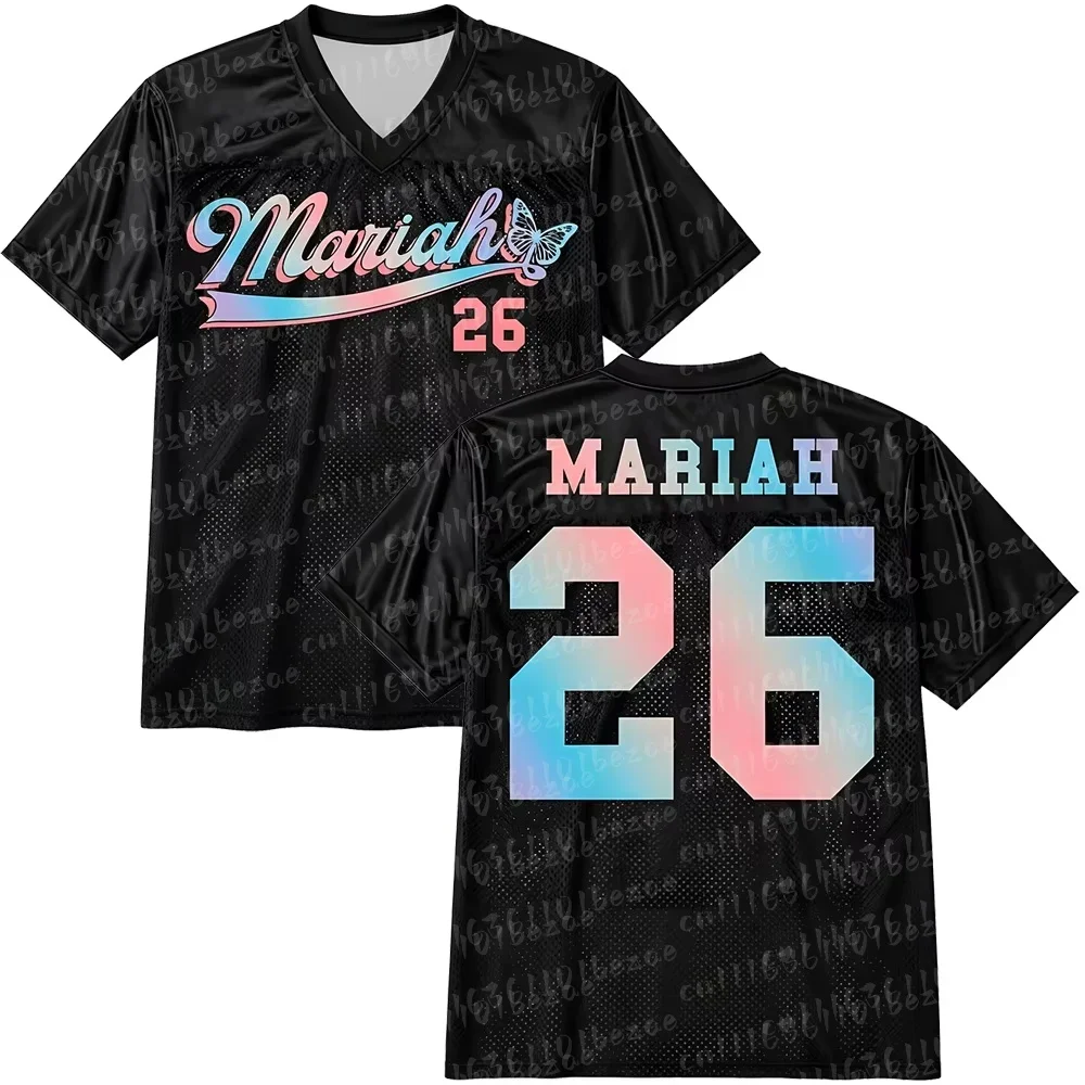 2026 Mariah Carey Pride Football-Trikot Kurzarm Sommer 3D-gedrucktes Muster T-Shirt Lässiges Atmungsaktives Trikot Familien-Outfit – Detail 5
