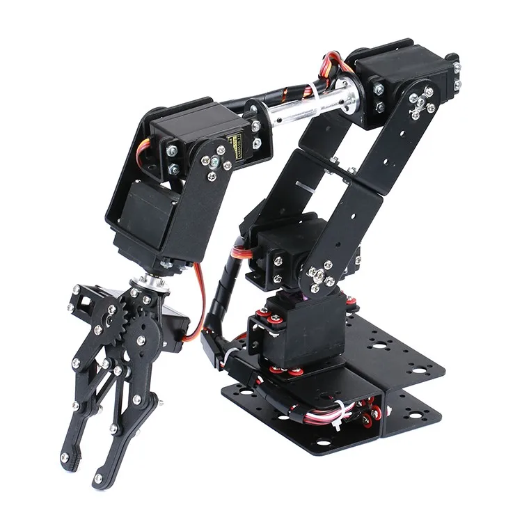 Pinza manipolatore robot multi DOF con braccio robotico 6dof aggiornato con 6 pezzi Mg996r Servos Sterzo Grabbing Maker Education