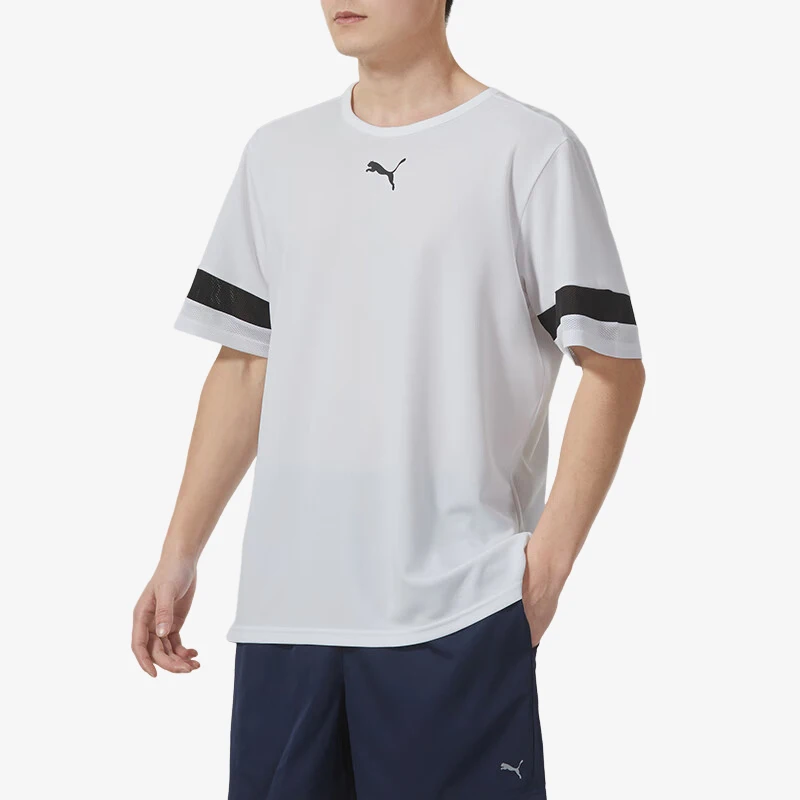 

Puma Authentic New Мужская простая удобная спортивная повседневная футболка с круглым вырезом и короткими рукавами 704932-04