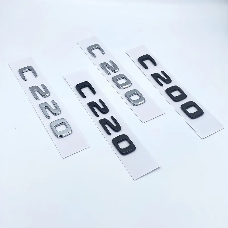 

ABS Emblem for W205 Series Chrome Black 3D Letters C200 C220 C220d C260 C300 Car Trunk Logo Sticker Accessories
