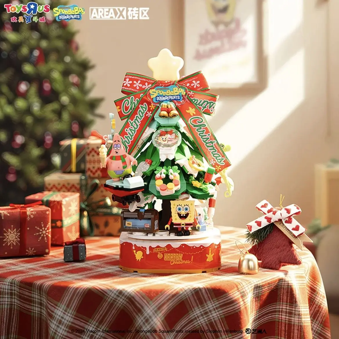 

Конструктор Areax Brick SpongeBob: Новогодняя елка, подарок для детей и взрослых