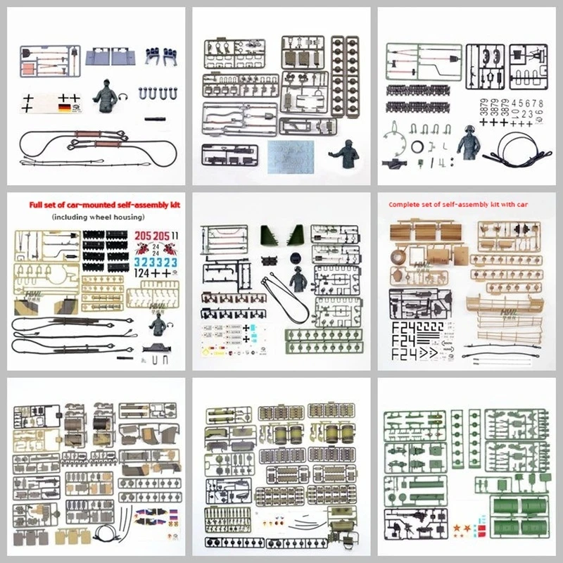

Henglong 1/16 Remote-Controlled Tank Model Details, Self-Assembled Parts Appearance Accessories Plastic Decorative Parts