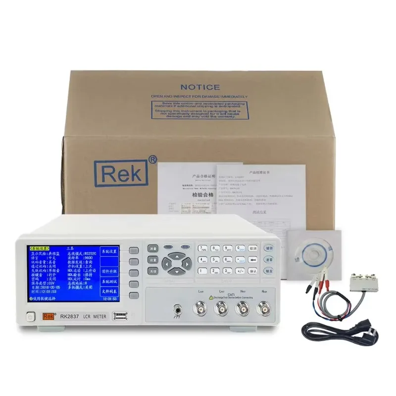 RK2837A Digital Bridge 200kHz LCR Meter  resolution 10mHz Test level 10mV-2.0V