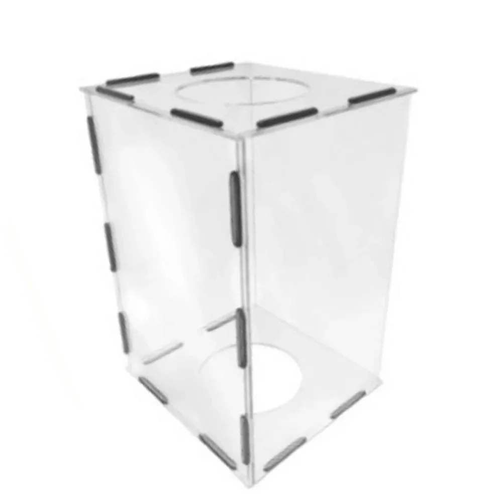 

Grinding Dust Box Acrylic Buffing Dust Hood With 2Holes For Buffing Polishing Engraving Power Tool Accessories