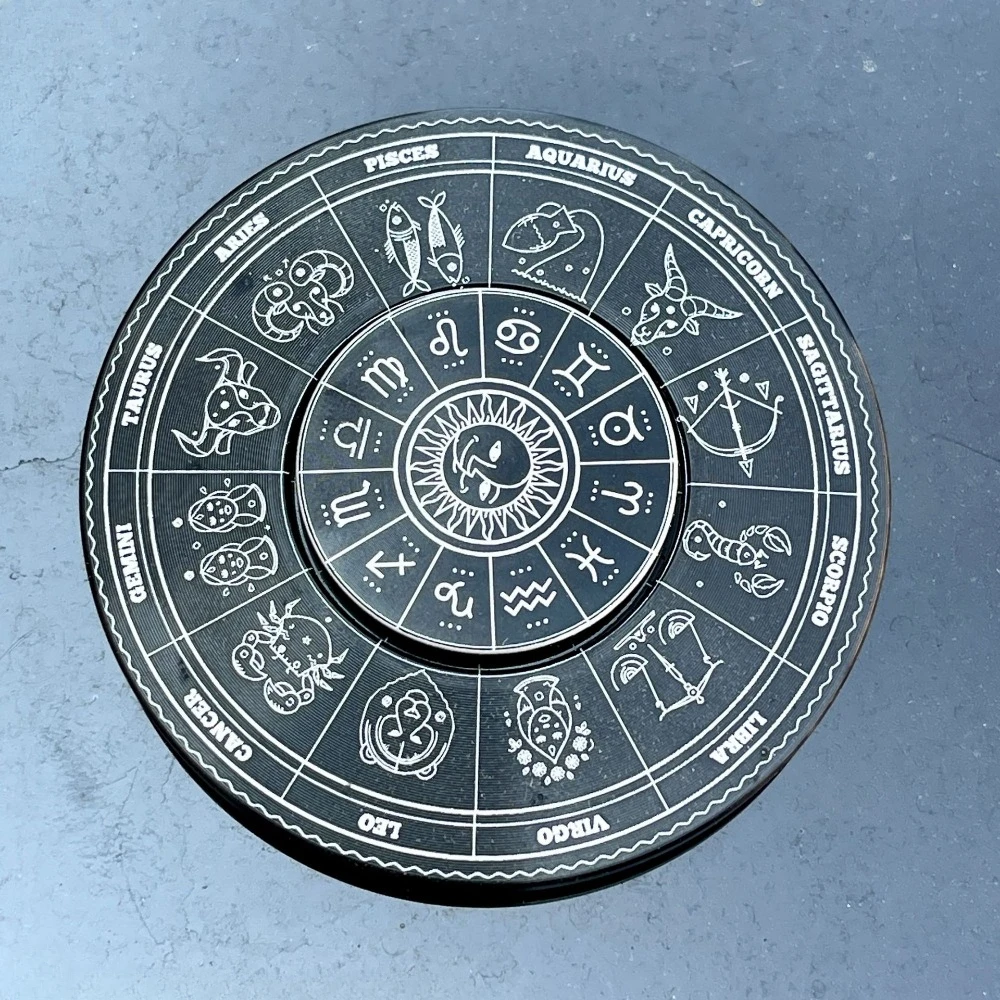 Spinner de aleación para adultos, juguete de mano de Metal con patrón de Feng Shui Bagua, constelación de nube de la suerte, para oficina, novedad