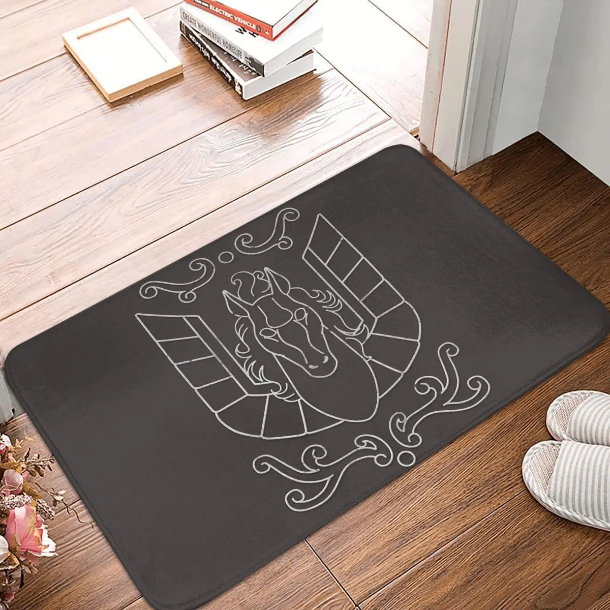 Knights Of The Zodiac Pegasus Cloth Box Anti-slip Doormat Floor Mat Carpet Rug for Kitchen Entrance Home Bedroom Footpad Mats