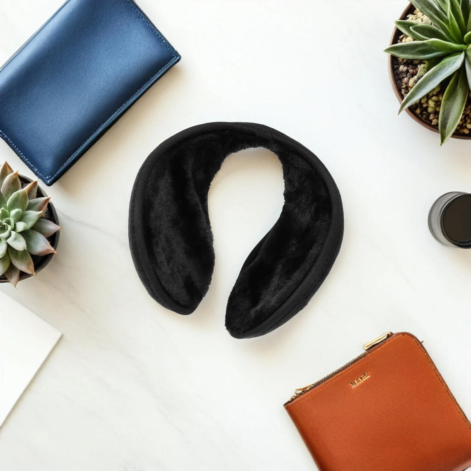 4 قطعة غطاء للأذنين للشتاء في الهواء الطلق من الصوف السميك لتدفئة الأذن للنساء والرجال خلف الرأس خفيف الوزن ودافئ لحماية الأذن للتزلج #4