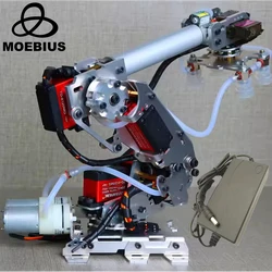Arduino 7 Dof Large Suction Air Pump Robot Arm Multi DOF Manipulator Mindustrial Robotic Model 6-Axis Robot Claw Gripper
