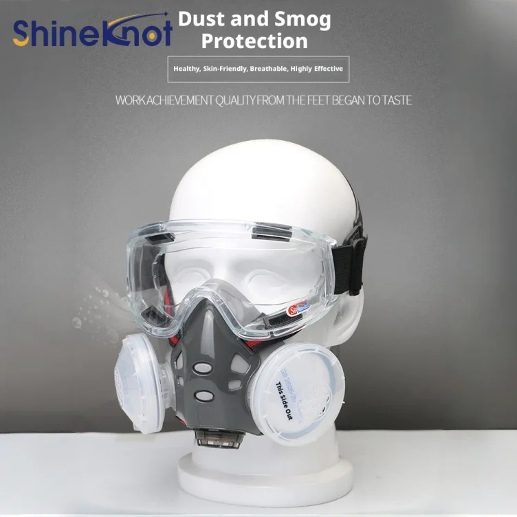 SHINEKNOT Dust Mask Gas Mask Mouth And Nose Mask Coal Mine Industrial Dust Dust Prevention Sanding Slotting Surface