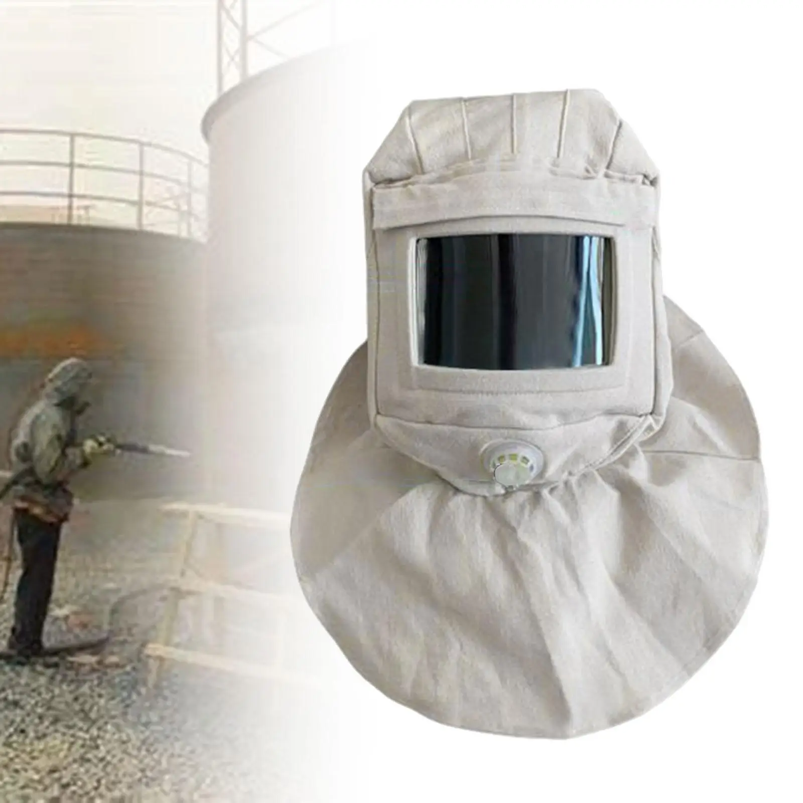 غطاء محرك السفع الرملي لوازم قماش الغبار الأبيض mple Ung شال كاب