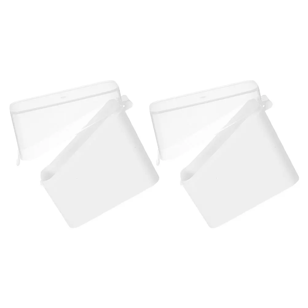 

2Pcs Cheese Keeper Fridge Storage Containers Stylish Design Butter Dishes Practical Organizer Housewarming Gift Food Serving