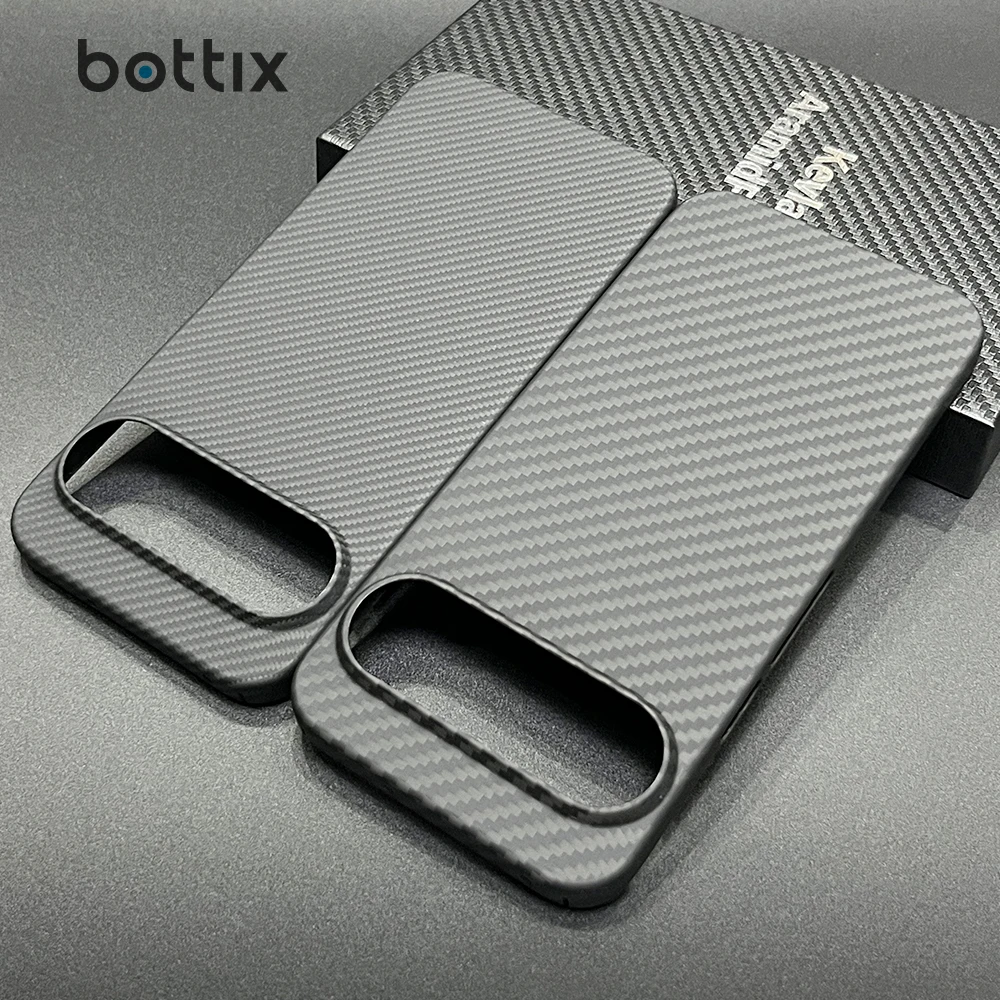 

Чехол Bottix из углеродного волокна для Google Pixel 10 Pro XL, легкий, тонкий, с защитой от отпечатков пальцев, жесткий арамидный чехол на заднюю панель Pixel10