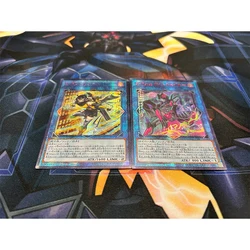 2PCS Yu-Gi-Oh! DIY Red white and gold flash card S:P Little Knight S-Force Nightchaser Anime Game Collection Card Festival gifts