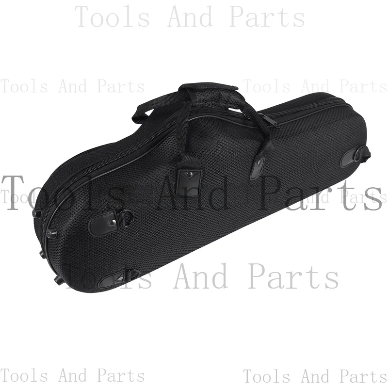 AZZ-- صندوق حقيبة كبيرة من قماش أكسفورد ألتو ساكسفون ناعم مع حزام كتف قابل للتعديل، أسود #2