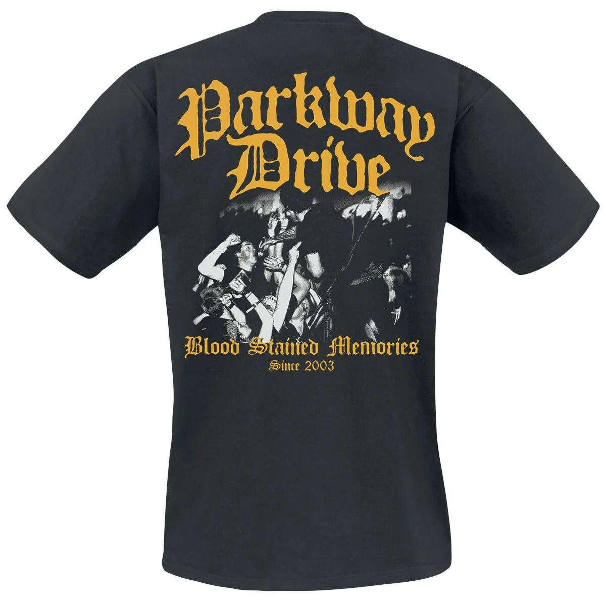 Parkway Drive Since 2003 Blood Stained Memories Print T-Shirt Unisex Metalcore Band Fans Casual Tee Men Women