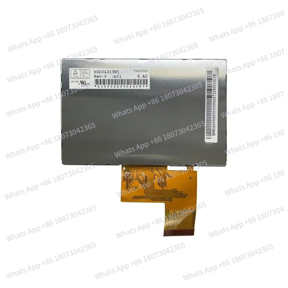 

4,3-дюймовый 40-контактный TTL-дисплей 480*272 HannStar HSD043I9W1-A00 HSD043I9W1-A01 7210310C63-A2 ЖК-экран