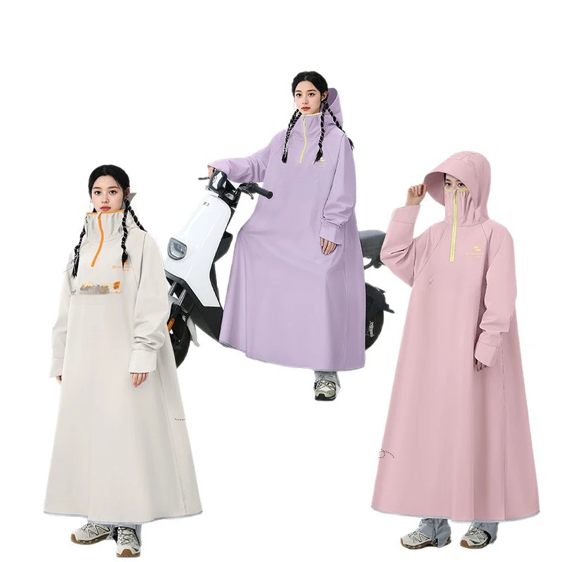 Imperméable une pièce pour motards, véhicule électrique, imperméable, intégral, homme, longueur allongée, adulte, extérieur, épais, étudiant