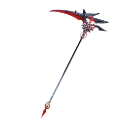 The Knave Arlecchino Genshin Impact Weapon Sickle Cosplay Props Weapons for Halloween Christmas Fancy Party