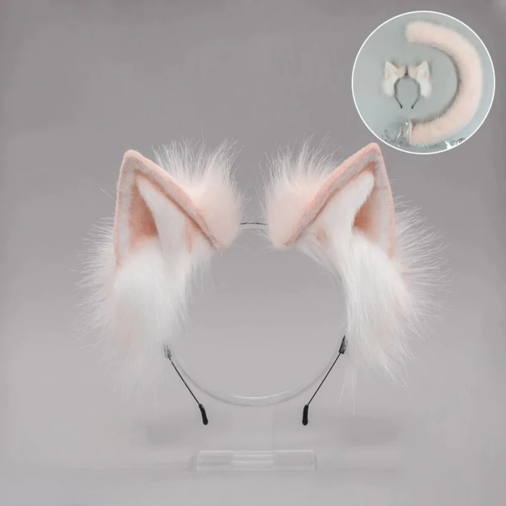 Fox Ear Headband Kawaii Cat Ears Headwear Girl Cosplay Hair Accessories Women Hair Hoop Halloween Party Role Play Costume Props 6