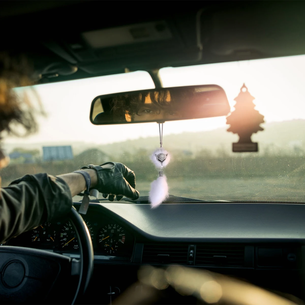 

Pendant Mirror Hanging Accessories Ornament Drop Automotive Rhinestone Decor Car Bead Charm Lightweight Durable Hanging