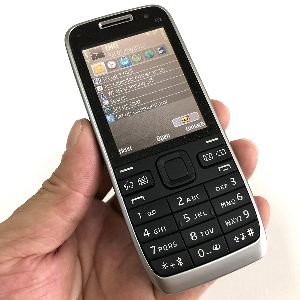 Téléphone portable d'origine E52 débloqué GSM 2G 3G Bluetooth WIFI russe arabe hébreu clavier téléphone portable. Fabriqué sur 2009, 3 couleurs Téléphone portable d'origine E52 débloqué GSM 2G 3G Bluetooth WIFI russe arabe hébreu clavier téléphone portable. Fabriqué sur 2009, 3 couleurs