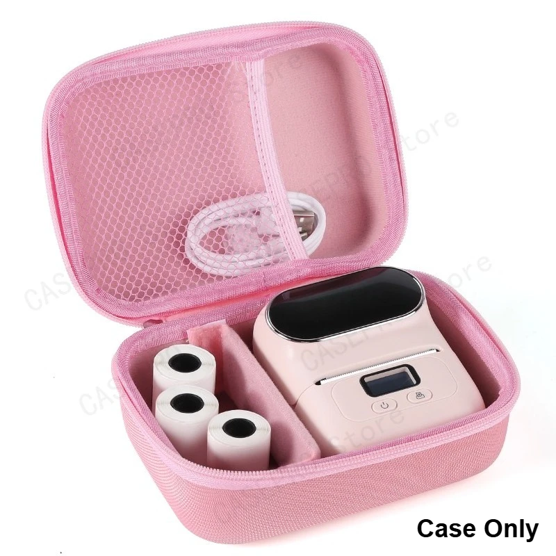 EVA Case for Phomemo M110 Printer - Portable Mini Thermal Label Maker Carrying Storage Bag ,USB Cable and Accessories (Box Only)