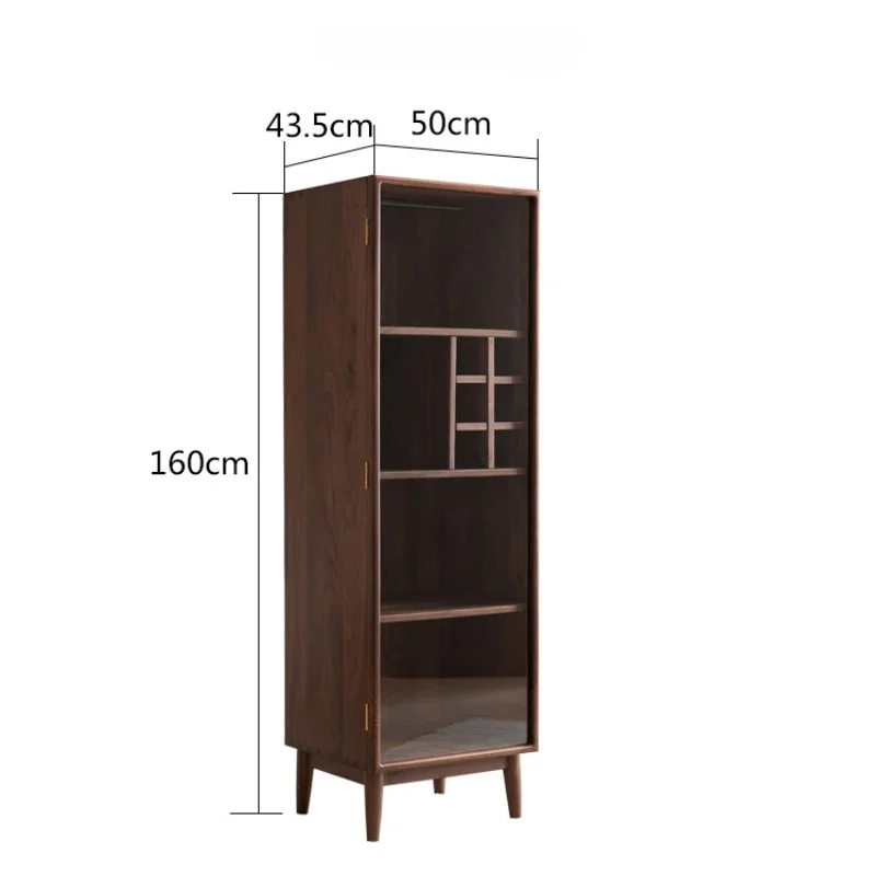 Liquor Modern Wine Cabinet Simplicity Wooden Wall Living Room Wine Cabinet Display Glass Estante Vinos European Furniture QF50JG