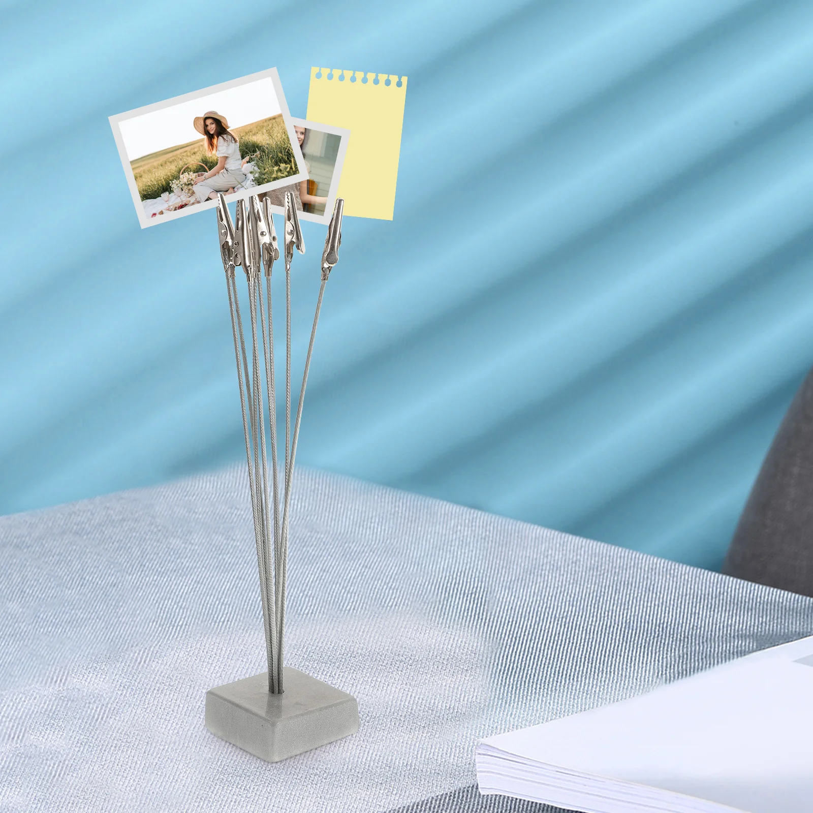 8-branch Tree Style Photo Holder Note Memo Clip (Silver) Note clip clip tree