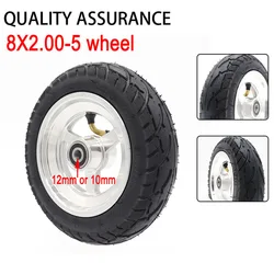 8x2.00-5 Wheel Tubeless Vacuum Tire with Aluminum Alloy Rims for Electric Scooter Kugoo S3 S2 S1 C3 Pocket Bike Wheelchair