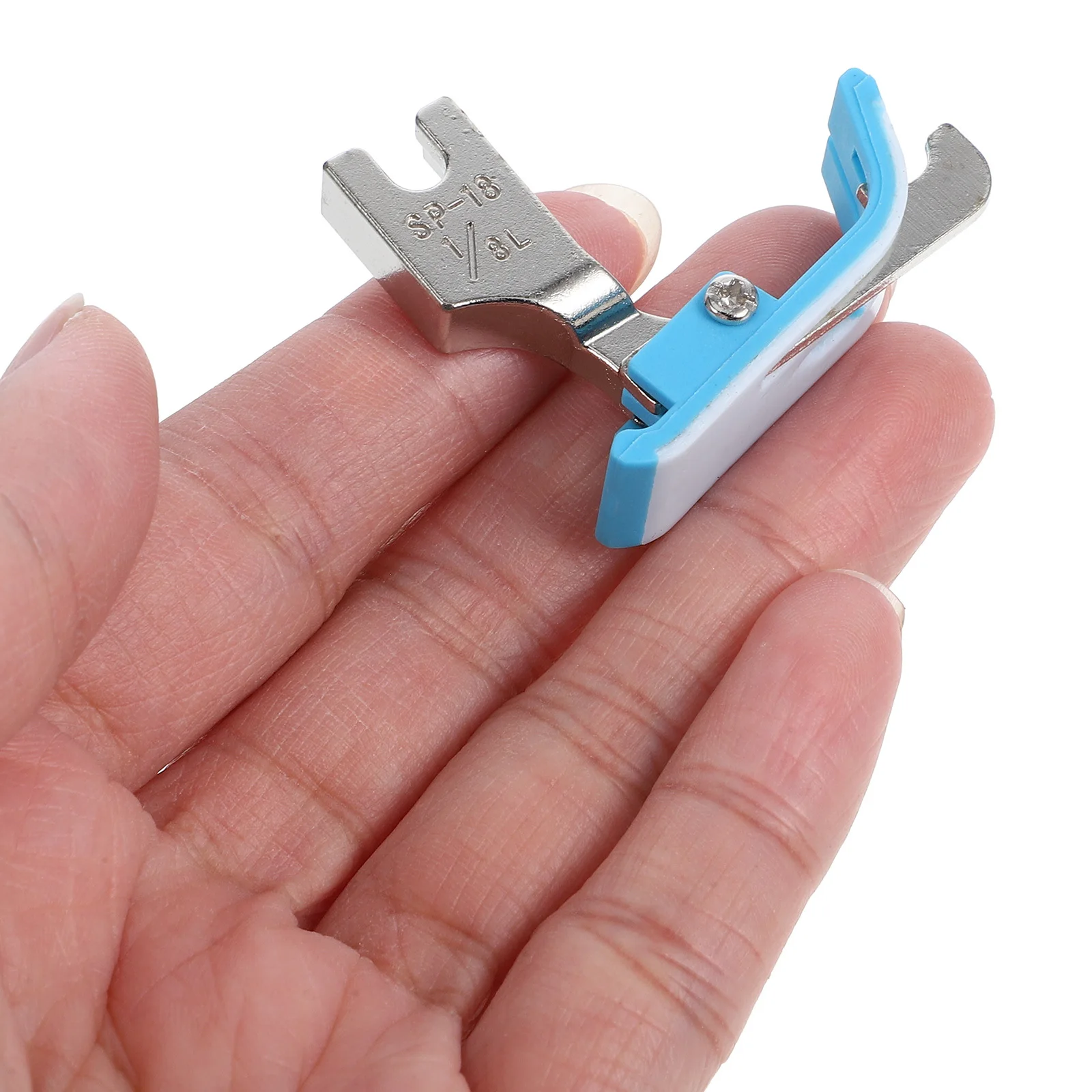 10 peças acessórios para máquina de costura industrial conjunto de pés calcadores bordas limpas cortador de linha embutido impulsionador de eficiência