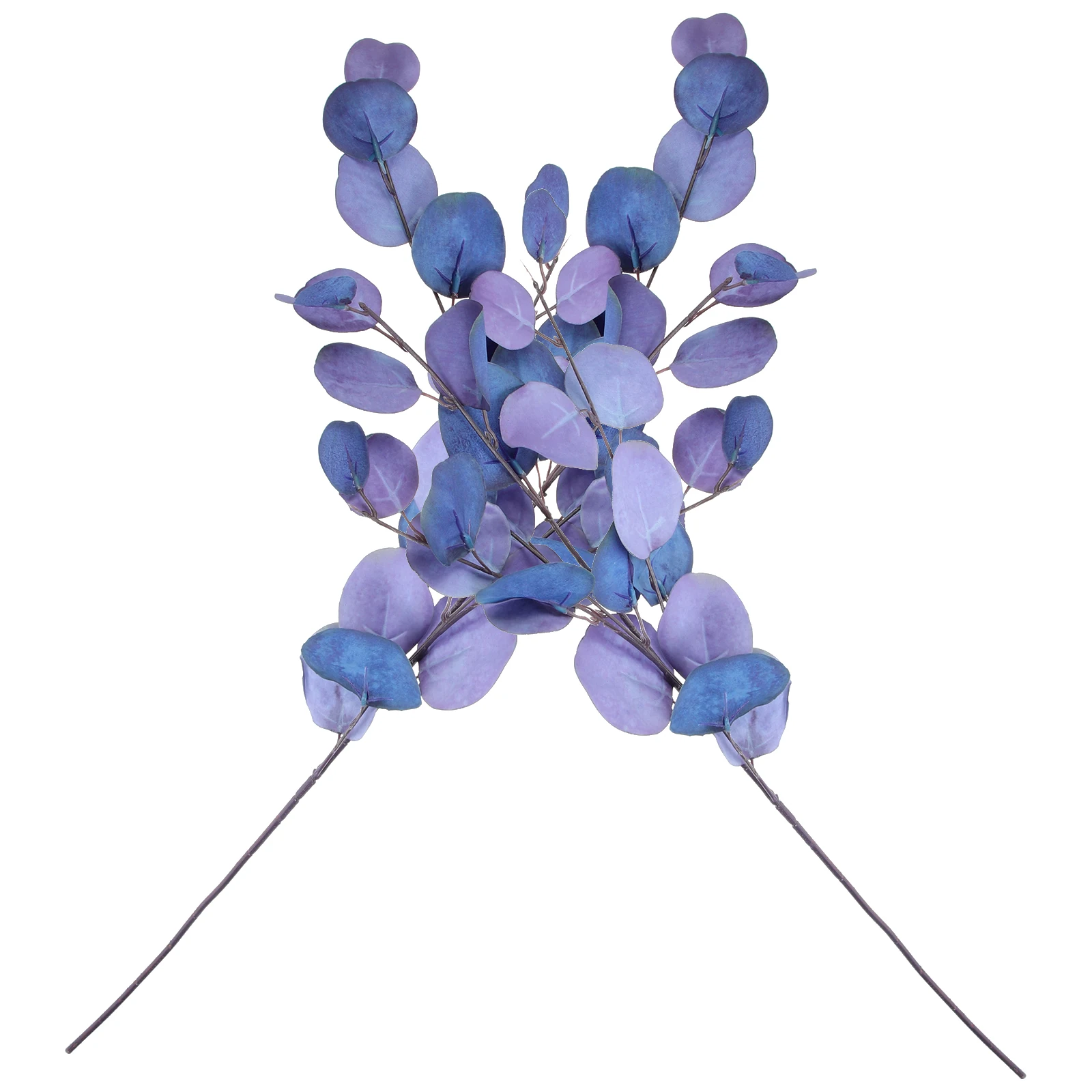 

2pcs Eucalyptus Leaf Stems Fake Plant Leaves Decor Home Wedding Party Christmas Banquet Living Room Farmhouse Centerpiece Table