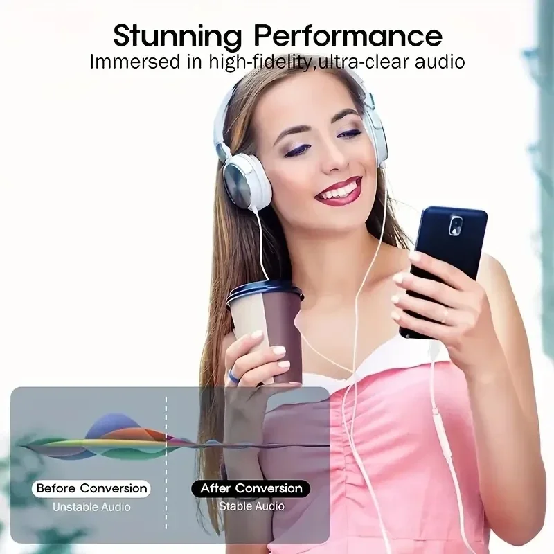 USB نوع C إلى 3.5 جاك سماعة محول USB-C 3 5 مللي متر محول كابل الصوت آيفون 15 15 برو ماكس سامسونج غالاكسي هواوي شاومي #2