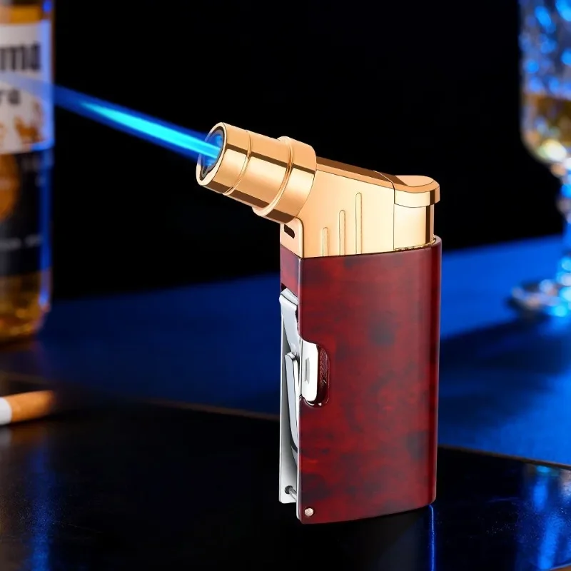 Multi Functional Nail Clippers Bottle Opener Direct Charging Inflatable Lighter Blue Flame Portable Ignition Tool Men's Gift