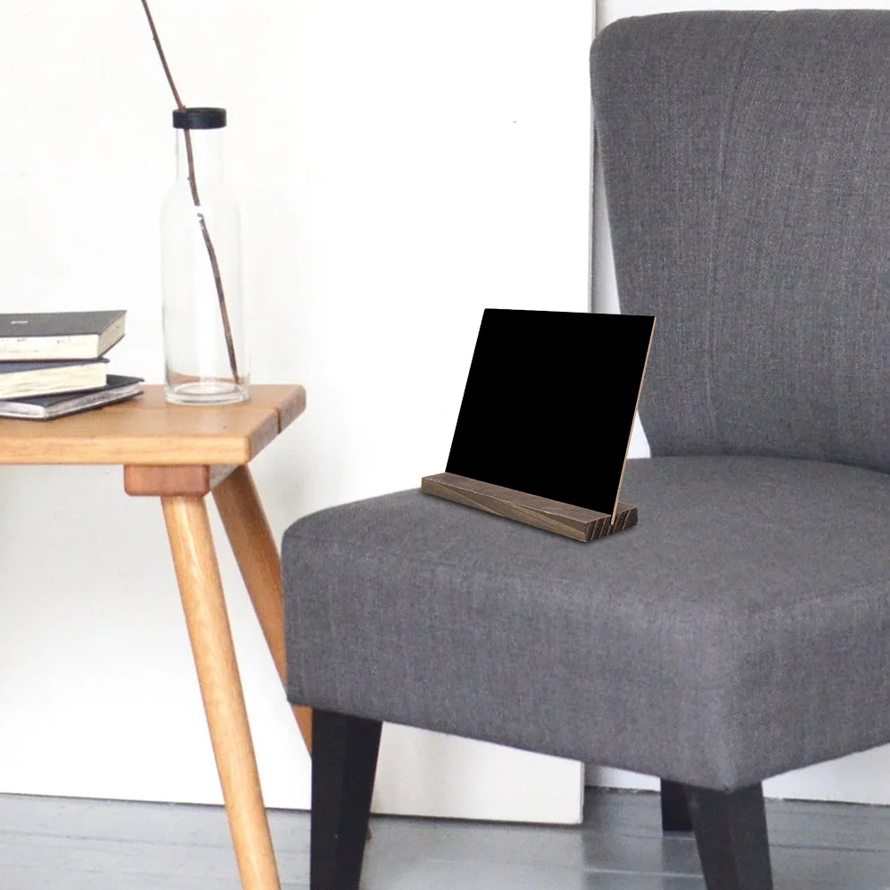 2 قطعة مجموعة السبورة الخشبية جودة السبورات الخشبية مع دعم الحامل سطح المكتب رسالة المجلس للمنزل بار الطرف الديكور #3