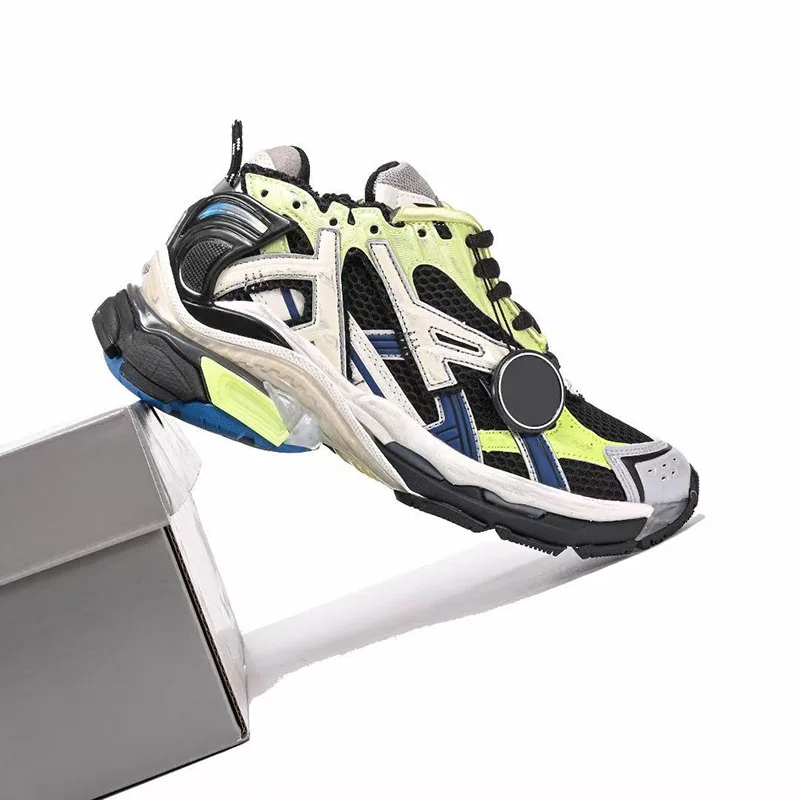 العلامة التجارية الجديدة 7 الجيل أحذية رياضية رجالية سطح صافي تنفس زيادة سميكة القاع الترفيه الرياضة الركض الأب أحذية رياضية #5
