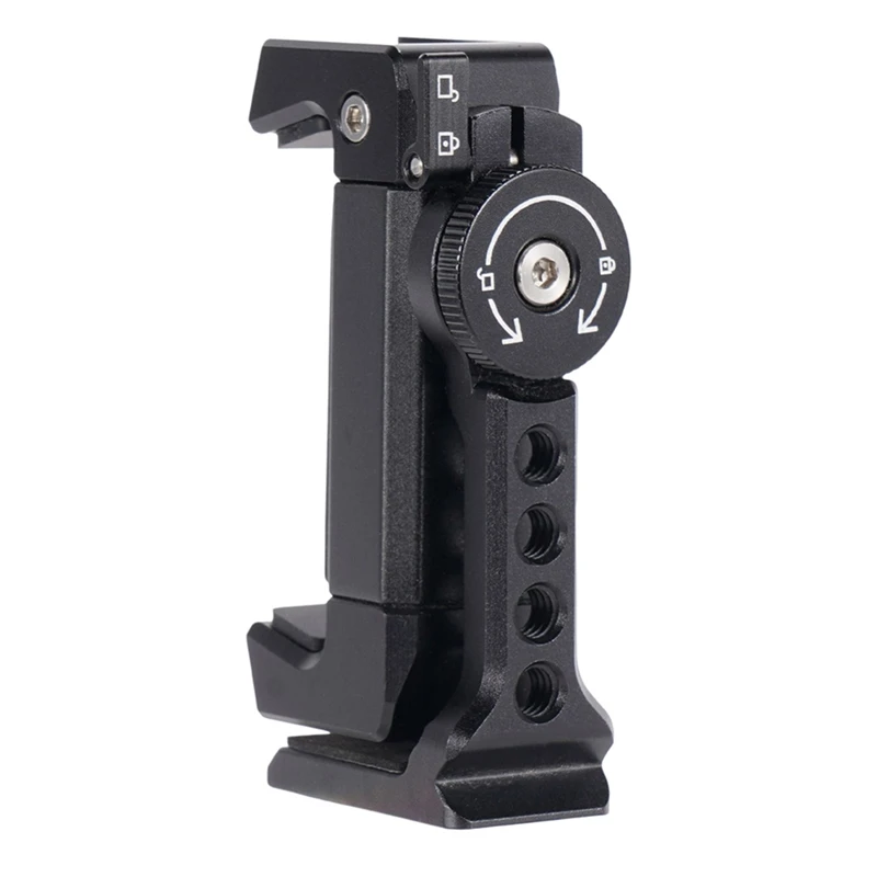 

A99E-Metal Cell Phone Tripod Mount Smartphone Holder Adapter W Cold Shoe Arca For Iphone 15 14 13 12 11 Max Pro X XR Samsung