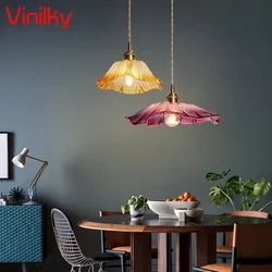 Lampes suspendues en verre et laiton au design nordique minimaliste, éclairage d'intérieur, luminaire décoratif de plafond, idéal pour une chambre à coucher, un couloir, un balcon, un Bar ou un Restaurant