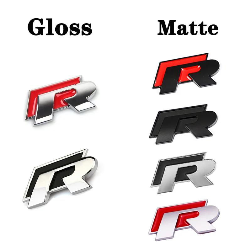 

3D металлическая наклейка на кузов автомобиля RLine R, наклейка с эмблемой для Volkswagen Passat b6 Golf Amarok T5 Phaeton Polo, украшение кузова автомобиля, паста