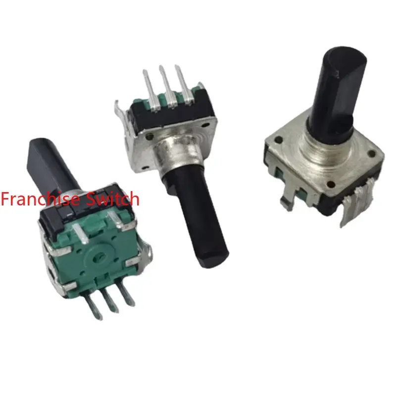 

10PCS Encoder Pulse Switch Potentiometer EC12-24 Position With 20 Half Shaft Plastic Handle