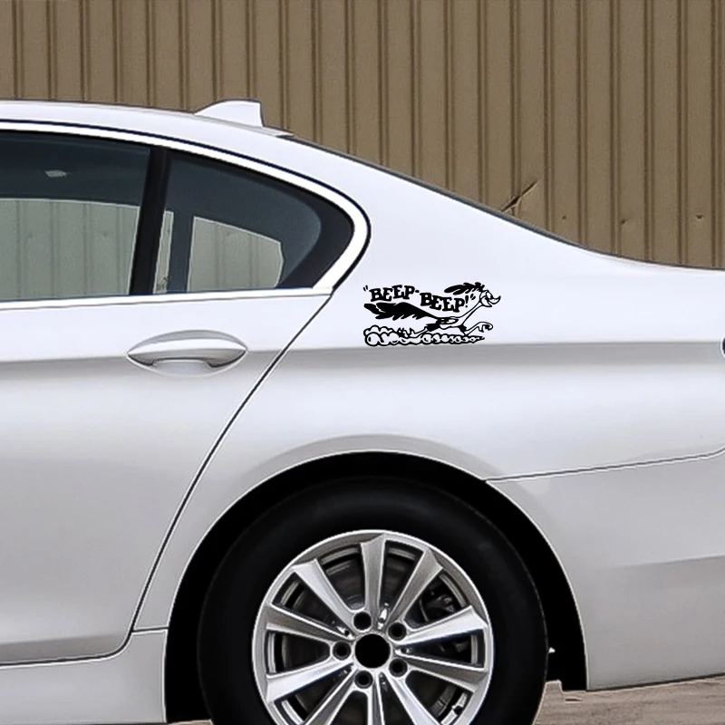G101 17x7.7cm Road Runner Sticker Cartoon OldFast Car Truck Laptop Viny AccessoriesDecaCar Accessories