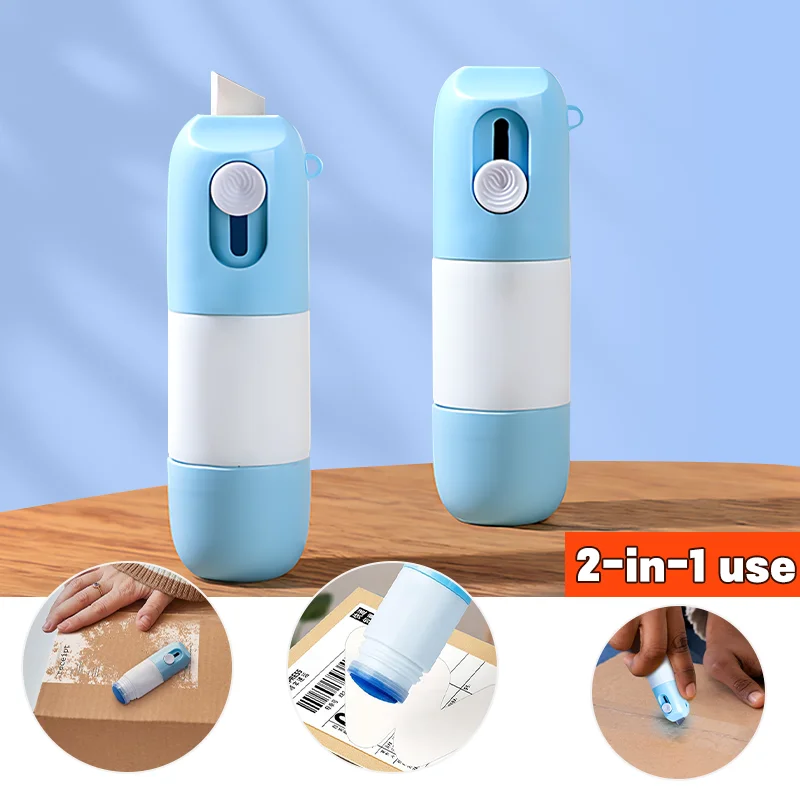 Thermal Paper Correction Fluid With Knife Parcel Box Opener Portable Durable Thermal Paper Data Identity Protection Fluid Eraser