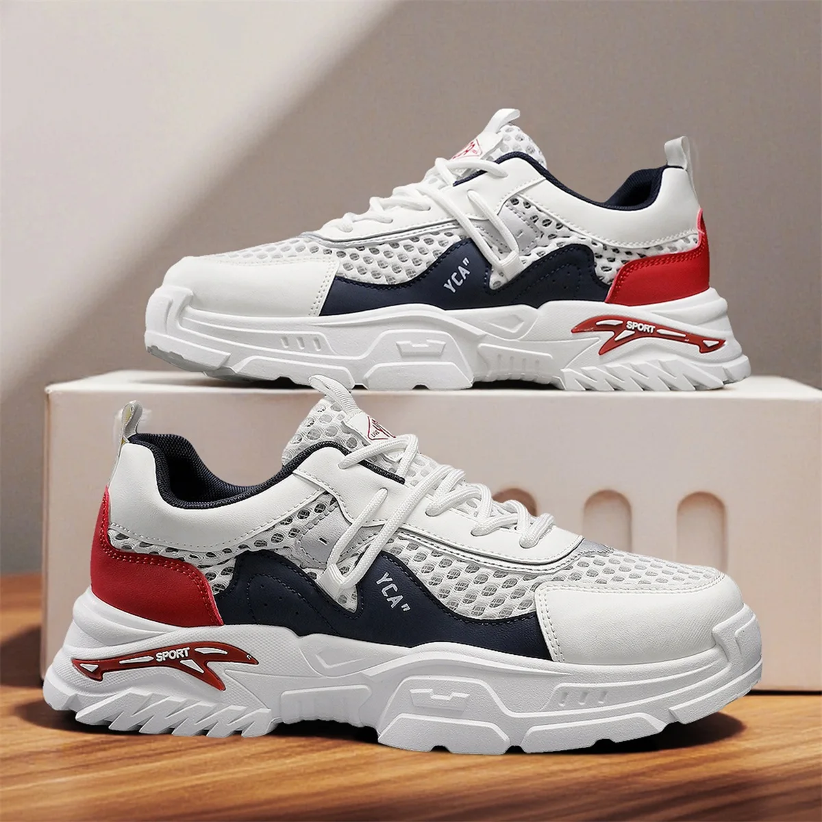 

Men's Joker breathable casual sneakers summer soft-sole anti-slip comfort outdoor racing running shoes fashion speed sports shoe